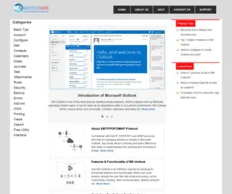 Msoutlookware.com(Tech Hub for Microsoft Outlook Users & Experts) Screenshot