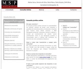 Mspadvogados.org(MSP Advogados) Screenshot