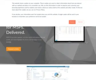MSPcfo.com(MSPCFO provides Business Intelligence for MSPs) Screenshot