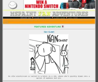 MSpfanventures.com(MS Paint Fan Adventures) Screenshot