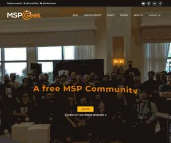 MSpgeek.org(MSPGeek a free MSP Community for all Service Providers) Screenshot