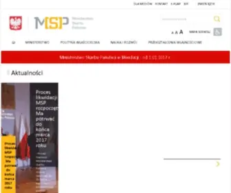 MSP.gov.pl(Ministerstwo Skarbu Państwa) Screenshot
