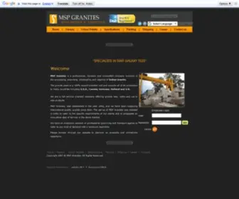 MSPgranites.com(MSP Granites) Screenshot