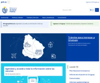 MSP.gub.uy(Ministerio de Salud Pública) Screenshot