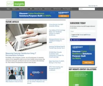 Mspinsights.com(Your guide to the managed services industry) Screenshot