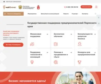 MSPPK.ru(Государственная поддержка предпринимателей Пермского края) Screenshot