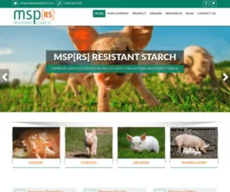 MSpresistantstarch.com(Improve livestock digestive health with this all) Screenshot