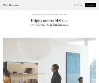 MSpresources.org(MSP Resources provides content for top managed service providers) Screenshot
