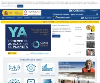 MSPS.es(Ministerio de Sanidad) Screenshot