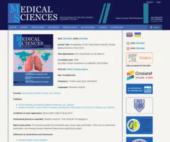 MSPSSS.org.ua(Proceeding of the Shevchenko Scientific Society) Screenshot
