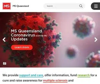 MSQLD.org.au(MS Queensland) Screenshot