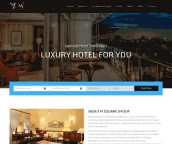 Msquarehotels.com(Modern Hotel) Screenshot