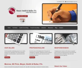 MSR-Cpa.com(Charlotte, NC Monroe, NC CPA) Screenshot