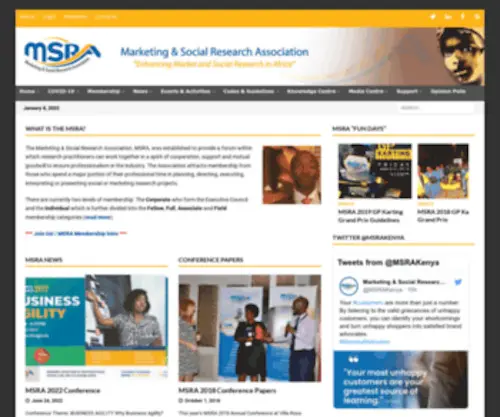 Msra.or.ke(Enhancing Marketing and Social Research in Africa) Screenshot