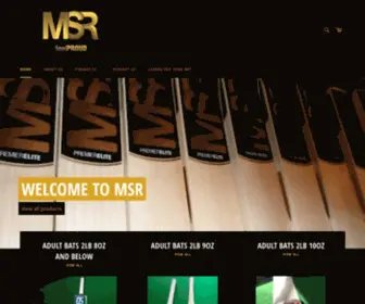 MSRcricketbats.co.uk(MSR Cricket Bats) Screenshot