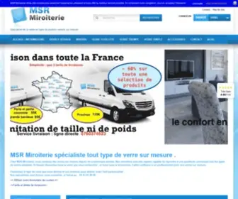 MSrmiroiterie.com(Vente en ligne tout type de verre sur mesure pas cher) Screenshot