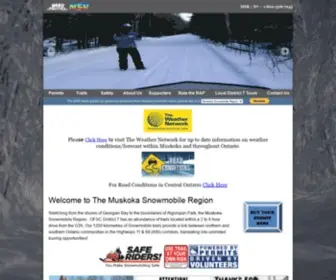 MSRsnowtrails.com(Muskoka Snowmobile Region) Screenshot