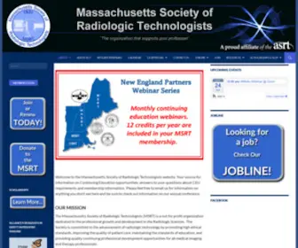 MSRT-MA.org(Massachusetts Society of Radiologic Technologists) Screenshot