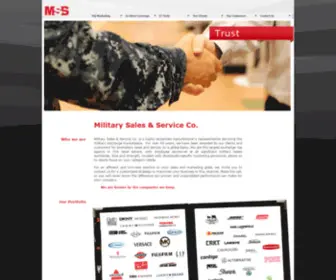 MSsco.com(Military Sales & Service) Screenshot