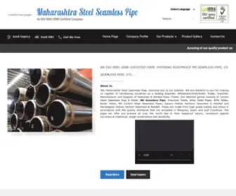 Msseamlesspipe.co.in(Maharashtra Steel Seamless Pipe) Screenshot