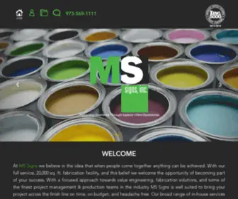 Mssign.com(MS Sign Inc) Screenshot