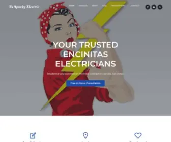 MSsparkyelectric.com(Ms Sparky Electric) Screenshot