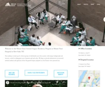 Mssurg.com(Mount Sinai General Surgery Residency) Screenshot