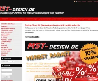 MST-Shop.com(MST-Design Wassertransferdruck & Lackierzubehör) Screenshot