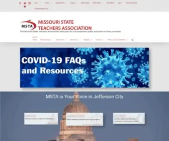Msta.org(Missouri State Teachers Association (MSTA)) Screenshot