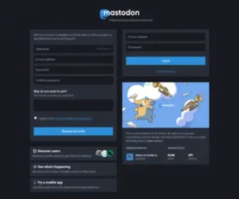 MSTDN.io(The social network of the future) Screenshot