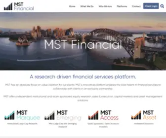 MStfinancial.com.au(MST Financial) Screenshot