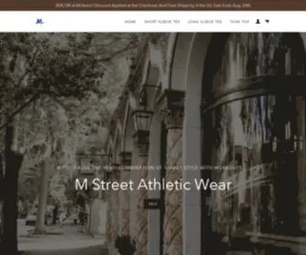 MStreetathleticwear.com(Create an Ecommerce Website and Sell Online) Screenshot