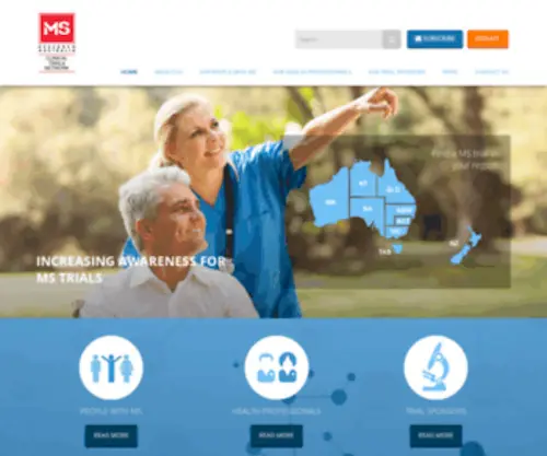 MStrials.org.au(MS Trials) Screenshot
