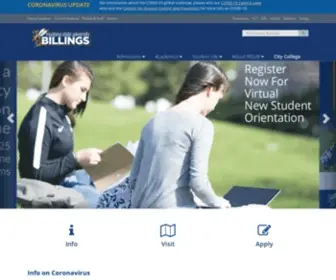 Msubillings.edu(Montana State University Billings) Screenshot