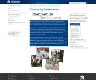 Msucommunitydevelopment.org(Montana State University) Screenshot