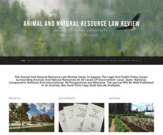 Msujanrl.org(The Journal of Animal and Natural Resource Law) Screenshot