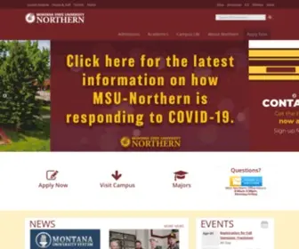 Msun.edu(MSU Northern) Screenshot