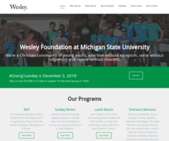 Msuwesley.org(Wesley Foundation at Michigan State University) Screenshot