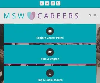 MSwcareers.com(MSW Careers) Screenshot