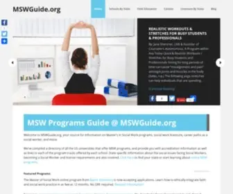 MSwguide.org(Master of Social Work Programs Guide) Screenshot
