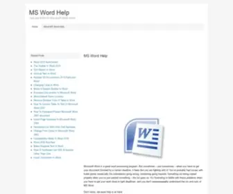 Mswordhelp.com(MS Word Help) Screenshot