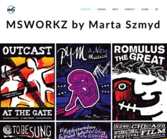 Msworkz.com(POSTERS by Marta Szmyd) Screenshot