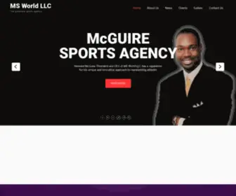 MsWorldllc.com(The premiere sports agency) Screenshot