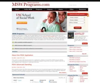 MSWprograms.com(Master's in Social Work) Screenshot