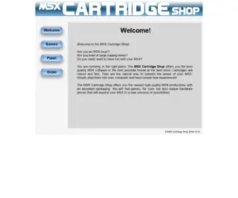 MSxcartridgeshop.com(MSX Cartridge Shop) Screenshot