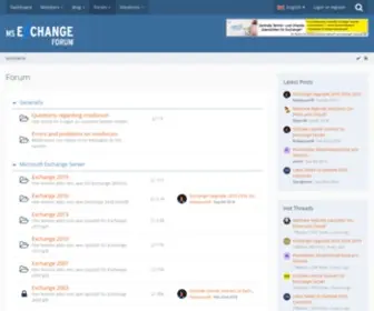 MSxforum.de(MS Exchange Forum) Screenshot