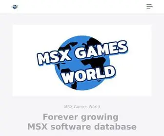 MSxgamesworld.com(MSX Games World) Screenshot