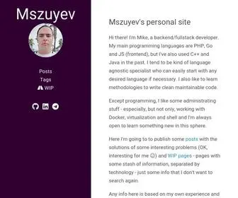 Mszuyev.xyz(Mszuyev) Screenshot