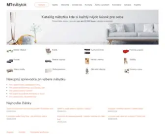 MT-Nabytok.sk(Katalóg nábytku kde si každý nájde kúsok pre seba. momentálne (marec)) Screenshot