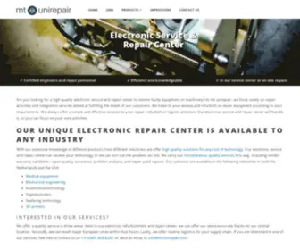 MT-Unirepair.com(Electronic repair center) Screenshot